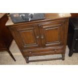 Ercol dark elm side cabinet