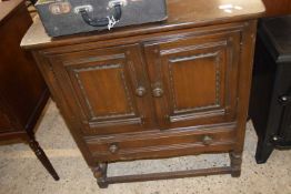 Ercol dark elm side cabinet