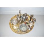 Tray of silver plated wares