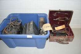 Mixed Lot: Vintage Sterling high frequency generator which is apparently for the cure of skin