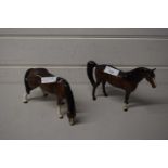 Beswick horse and one other