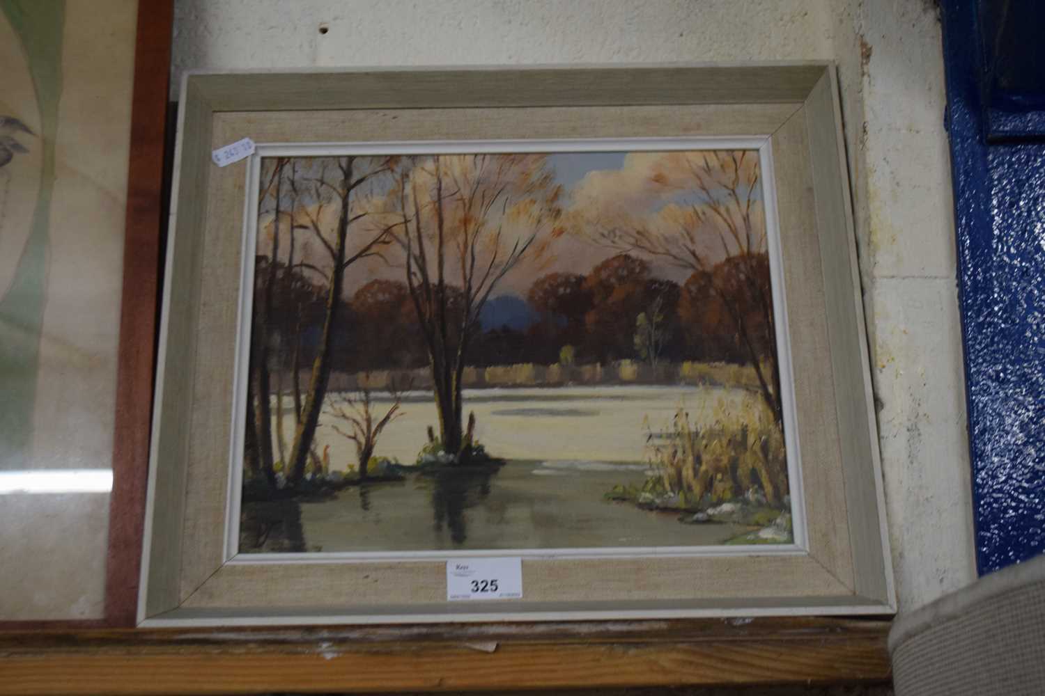 Paul Smyth, The Edge of the Broad, Winter, oil on board, framed