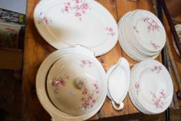 Quantity of Johnson Bros Old English floral decorated table wares