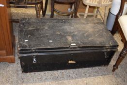 Black metal trunk