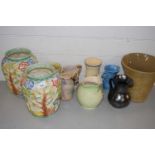 Mixed Lot: Assorted vases to include large pair of floral vases