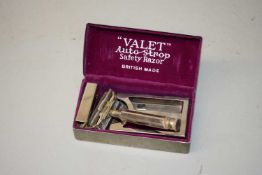 Cased valet safety razor