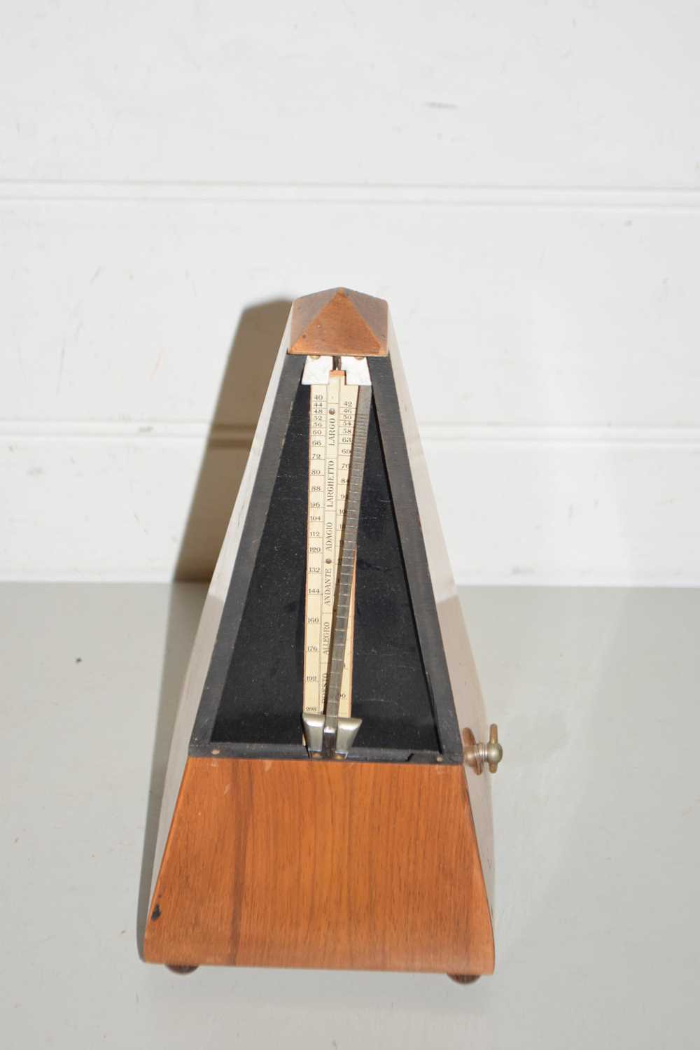 Vintage hardwood cased metronome