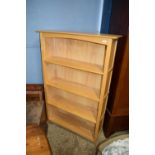 Modern light wood bookcase cabinet