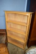 Modern light wood bookcase cabinet