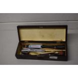 Box of various assorted vintage pens