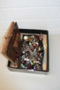 Mixed Lot: Costume jewellery and a snake skin handbag and purse