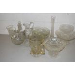 Mixed Lot: Various glass dishes, vases etc