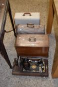 Four vintage sewing machines