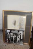 Four assorted pictures to include photograph of Queen Elizabeth II