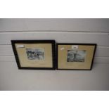 Two framed studies, Potter Heigham and Flatford