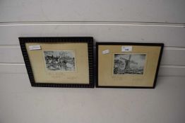 Two framed studies, Potter Heigham and Flatford