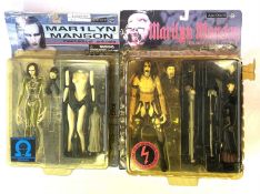 Mixed lot of 2 Collectible Marilyn Manson figurines by Fewture. - Mechanical Animals, in original