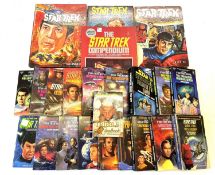 Mixed lot of vintage Star Trek books to include: - 18 paperback novels, by various authors, - Star