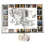 Large framed Lord of the Rings photographic collage and Special Edition 'Capturing Movie Memories: