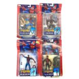 A mixed lot of Toybiz Spider-Man collectible figurines in original boxes, to include: - Street