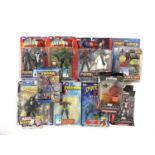 A mixed lot of boxed and carded Spider-Man collectible figurines, to include: - Hasbro: Marvel