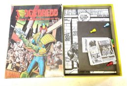 A vintage 1980s Judge Dredd: The Game of Crime-Fighting in Mega City One board game in original,