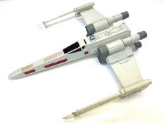 A large Hasbro model of an X-Wing Fighter, with R2D2 droid (a/f)