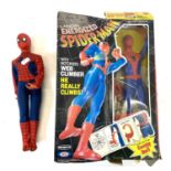 A rare vintage 1978 'Energized Spider-Man' motorized web climbing figure in original box by