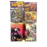 A mixed lot of highly collectible vintage 1990s boxed Marvel figurines by ToyBiz, to include: -