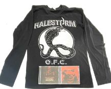Mixed lot of Halestorm merchandise, to include:- Halestorm official fan club long sleeve shirt- Rare