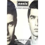 Mixed lot: 3 Full colour large format promotional posters for 90s Britpop band, Oasis. - Oasis: