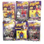 A mixed lot of vintage 1990s ToyBiz Spider-Man collectible figurines in original boxes, to