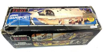A boxed 1982 Palitoy Star Wars: Return of the Jedi Rebel Transport play set. Unchecked for