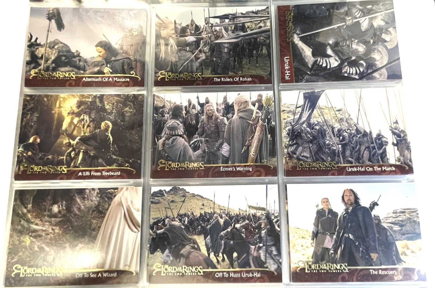 Mixed lot of folios containing a large quantity of Topps Lord of the Rings collectible cards. - Image 2 of 4