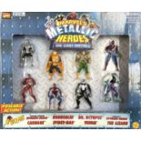 A set of Toybiz die-cast metal figurines of various Marvel characters in original box.To