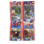 A mixed lot of early 2000s boxed and carded Toybiz Spider-Man villains figurines, to include: -