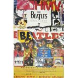 Large format full colour promotional poster produced for HMV: The Beatles: Anthology 2 - The New