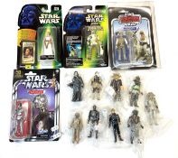 Mixed lot of vintage and modern Star Wars figurines to include: - 1997 Hasbro Hoth Rebel Soldier
