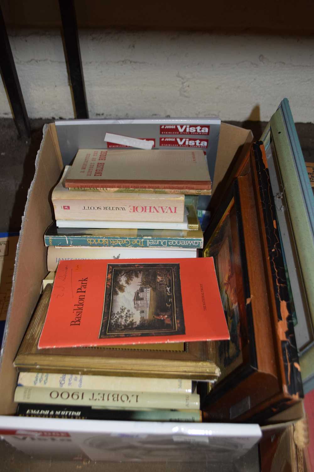 One box of assorted books and pictures