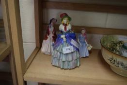 Mixed Lot: Royal Doulton figurine, A Victorian Lady (a/f), The Paisley Shawl and Wendy (3)