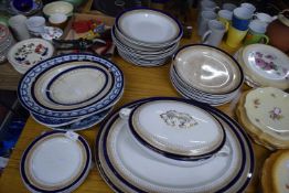 Mixed Lot: Various blue and white plates and dishes