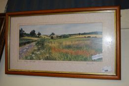 ANDREW DIBDEN COLOURED PRINT, KELLING, NORTH NORFOLK