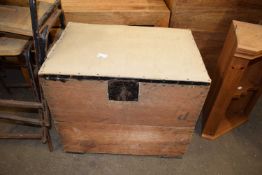 VINTAGE BLANKET BOX FORMED FROM PACKING CRATES