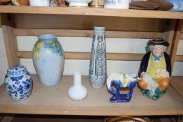 Mixed Lot: Toby jug, various vases etc