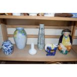 Mixed Lot: Toby jug, various vases etc