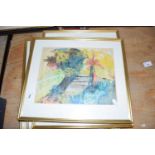 Mixed Lot: Four contemporary abstract pictures
