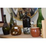 Mixed Lot: Bottle of Tarragon Port, various glass bottles and other items