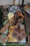 One box of assorted kitchen wares