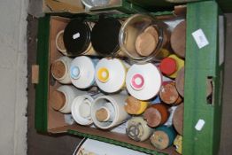 One box of various kitchen storage jars etc