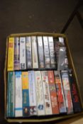 One box of videos